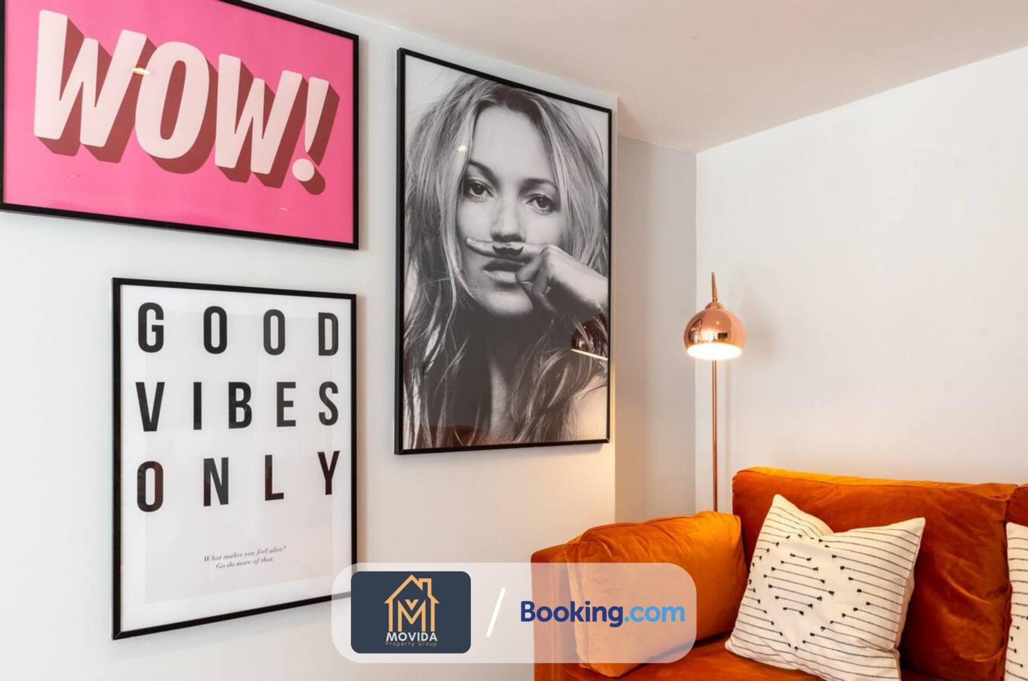 Stylish Two Bed Town Centre Apartment By Movida Property Group Short Lets & Serviced Accommodation With Parking Harrogate Exteriör bild